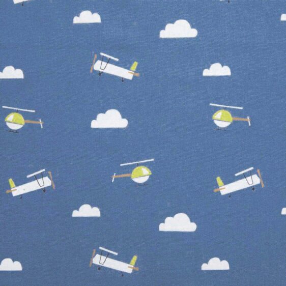 Tela denim "Planes"- Últimos metros