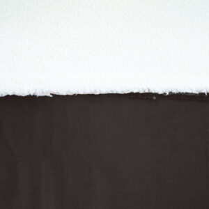 borreguito "sherpa bonded suede black"