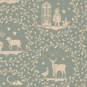 Tela Tilda "Paperscenes Duckegg" - Merry little christmas