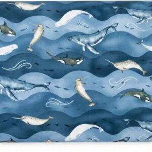 tela "animales marinos" retal 50cm