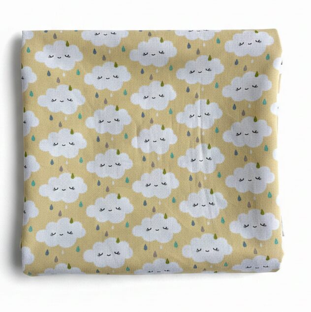 Tela nubes amarillo