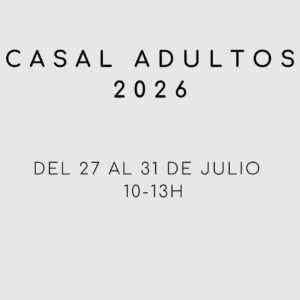 casal de costura adultos 27 al 31 de julio